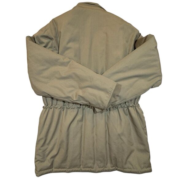 Vintage 1980s London Fog Parka 40R Big Ben Zipper Quilted Hooded Made in Korea - Picture 3 of 16